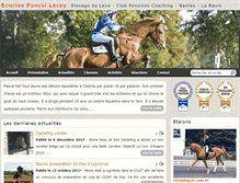 Tablet Screenshot of leroy-equitation.com